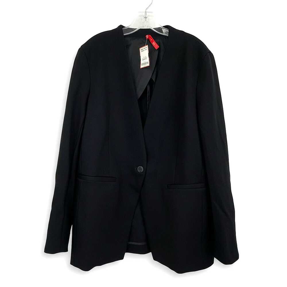 SPANX Black Blazer Wool-Blend | XS Regular Women's Jacket